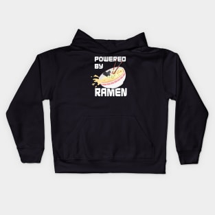 Powered by ramen Kids Hoodie